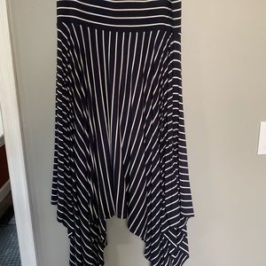 Stripped twirl skirt
